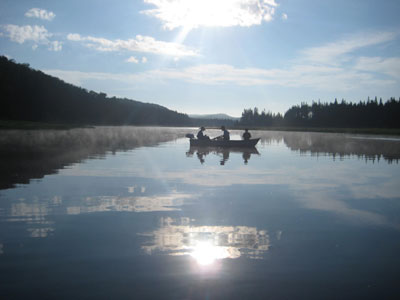 West Canada Creek fishing boat