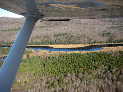 View of West Canada Creek from plane